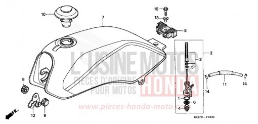 FUEL TANK CG125W de 1998
